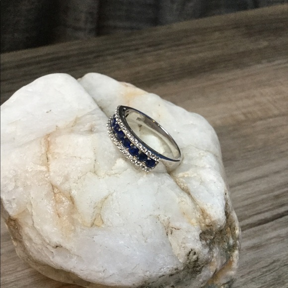 Sapphire Sterling Ring - Picture 2 of 6